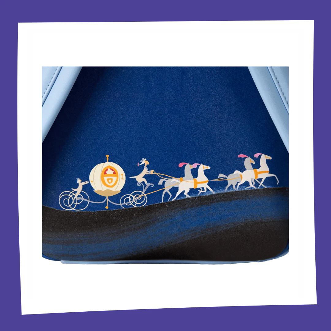 CENDRILLON - 75ème Anniversaire - Mini Sac à Dos LoungeFly – Image 3