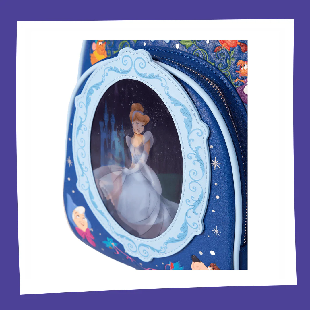 CENDRILLON - 75ème Anniversaire - Mini Sac à Dos LoungeFly – Image 4