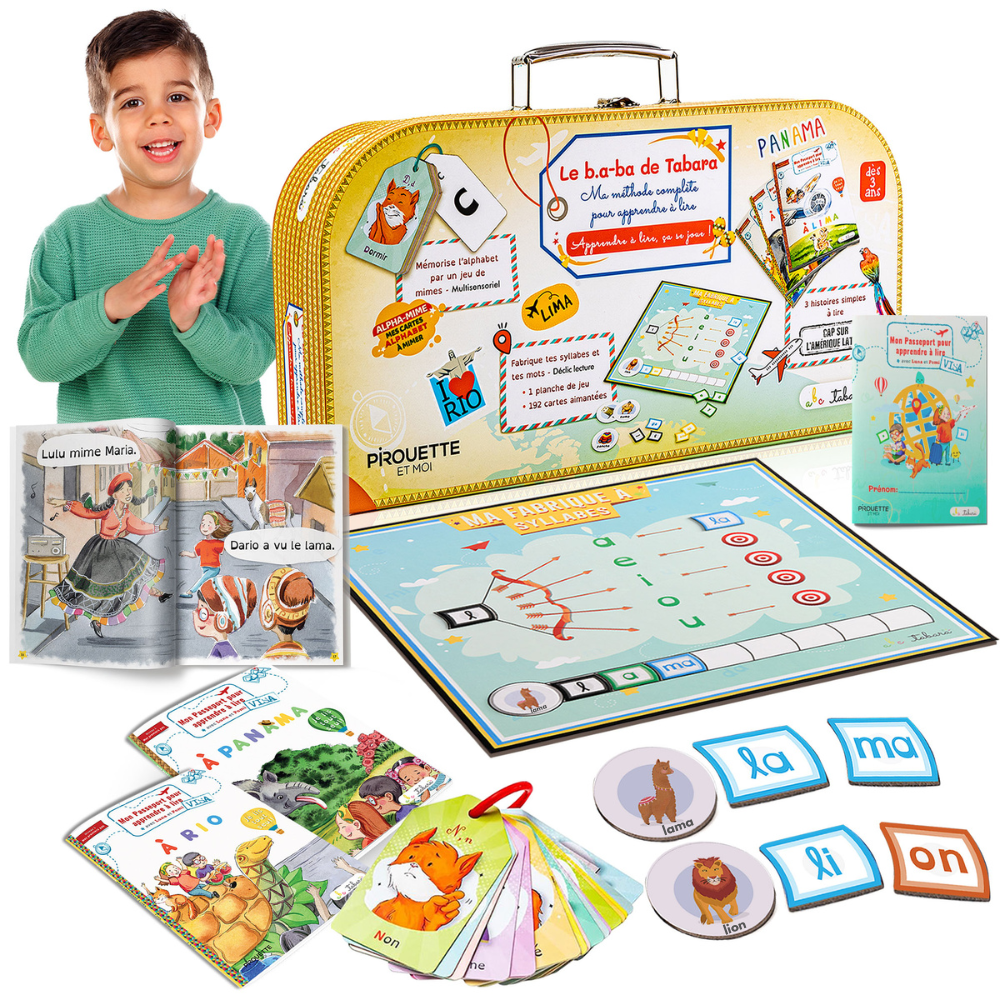 Ma valise maternelle pour apprendre l’alphabet et apprendre à lire en voyageant